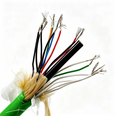 Kabel Rendam Tahan Lama 16*24AWG+Coax TPU Jaket Tembaga Bertindih Perisai Jalinan Untuk Kejuruteraan Marin