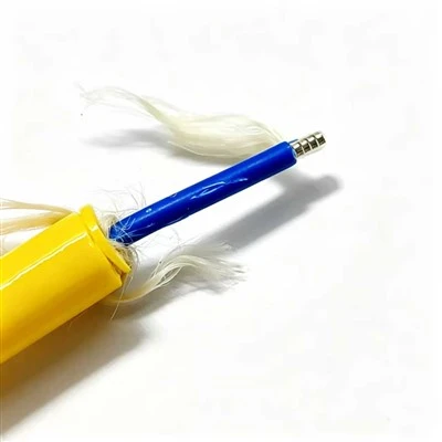 Kabel Gentian 2SMF Neutral Buoyancy Terusan Kilang LCP Jalinan Double Co-Jaket TPU penyemperitan Untuk ROV Dalam Air
