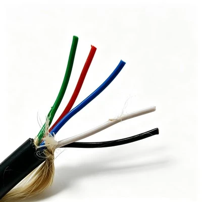Kabel TPU{0}}Lapisan Berkembar Fleksibel 5*1mm ² Konduktor Kuprum Bare TPEE Bertebat LCP Dijalin Tegangan Untuk Kabel Kuasa ROV Dalam Air