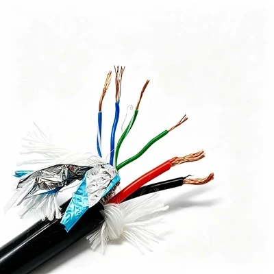 Kabel Pam Submersible Terlindung 6 Teras Premium Penebat PE Jaket TPU Hitam Tembaga Kosong Untuk Sistem Akuakultur